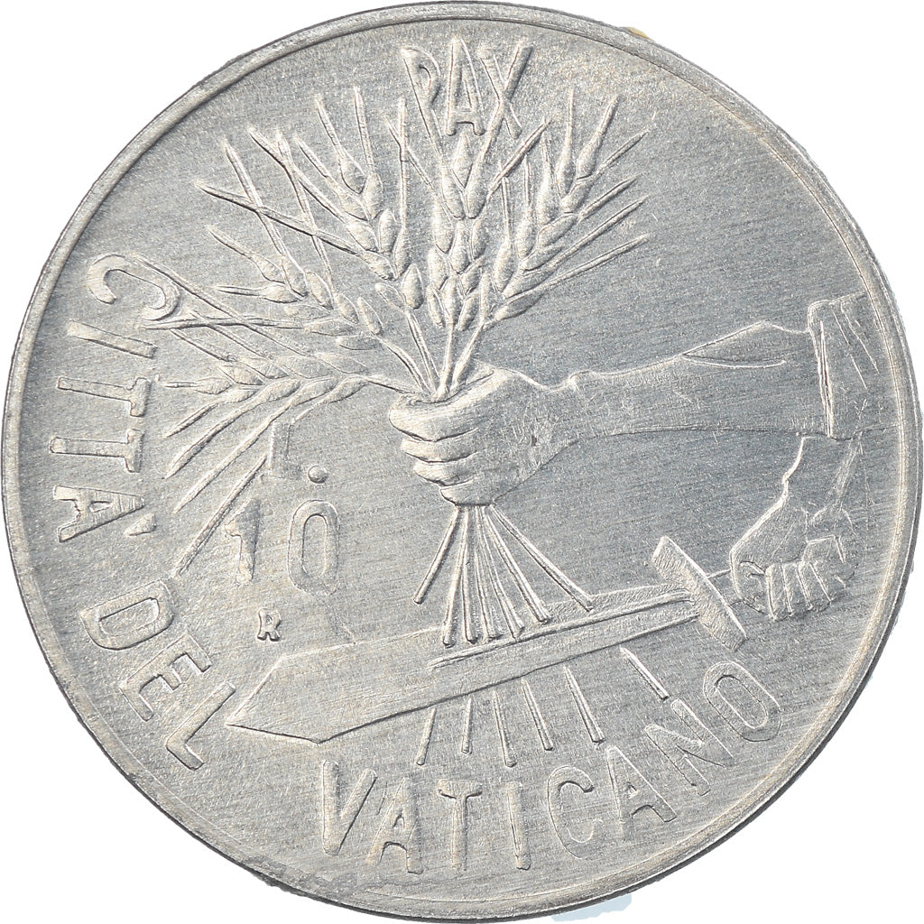 Moneda, CIUDAD DEL VATICANO, John Paul II, 10 Lire, 1984, Rome, FDC, Aluminio
