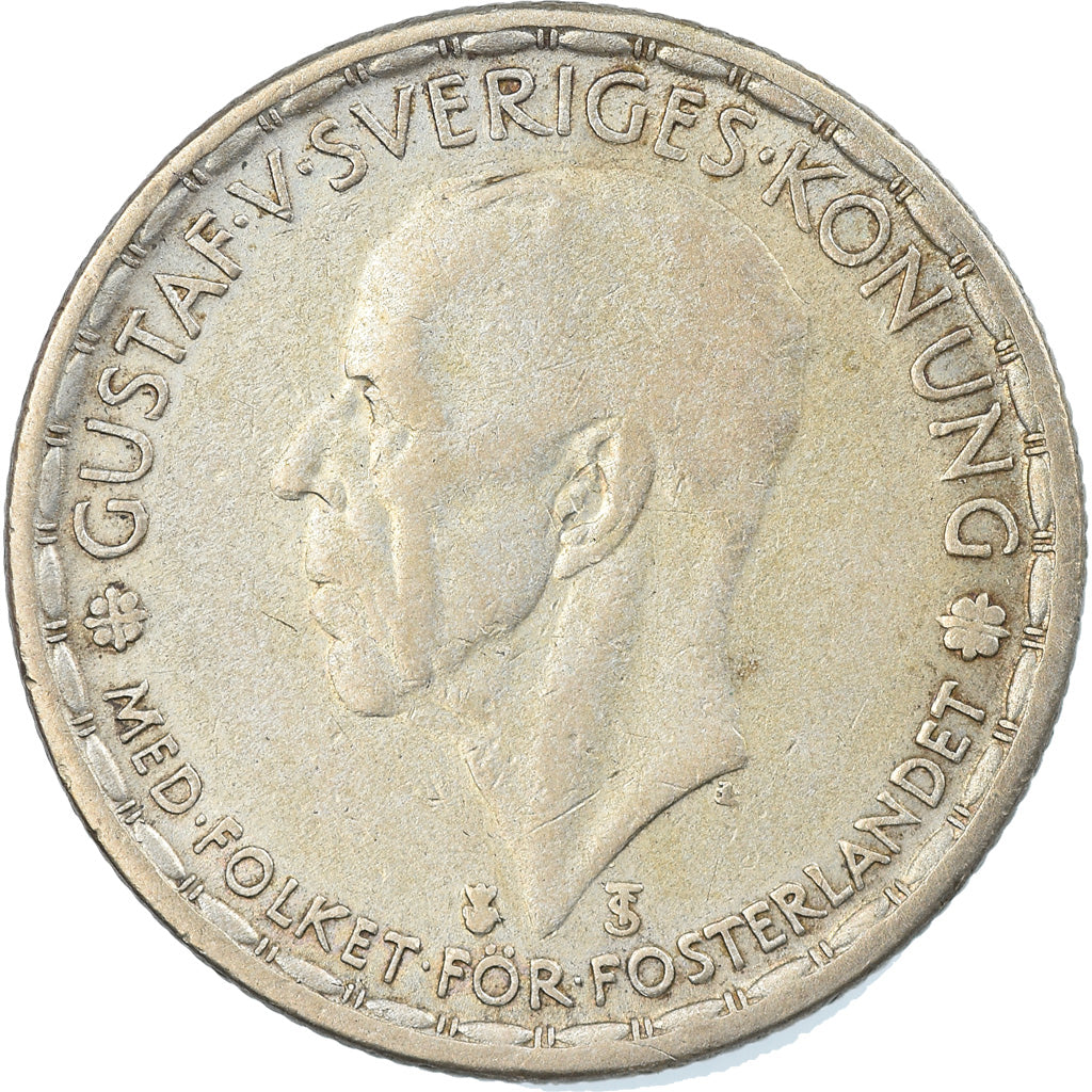 Münze, Schweden, Gustaf V, Krona, 1946, S+, Silber, KM:814