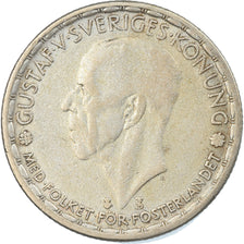 Münze, Schweden, Gustaf V, Krona, 1946, S+, Silber, KM:814