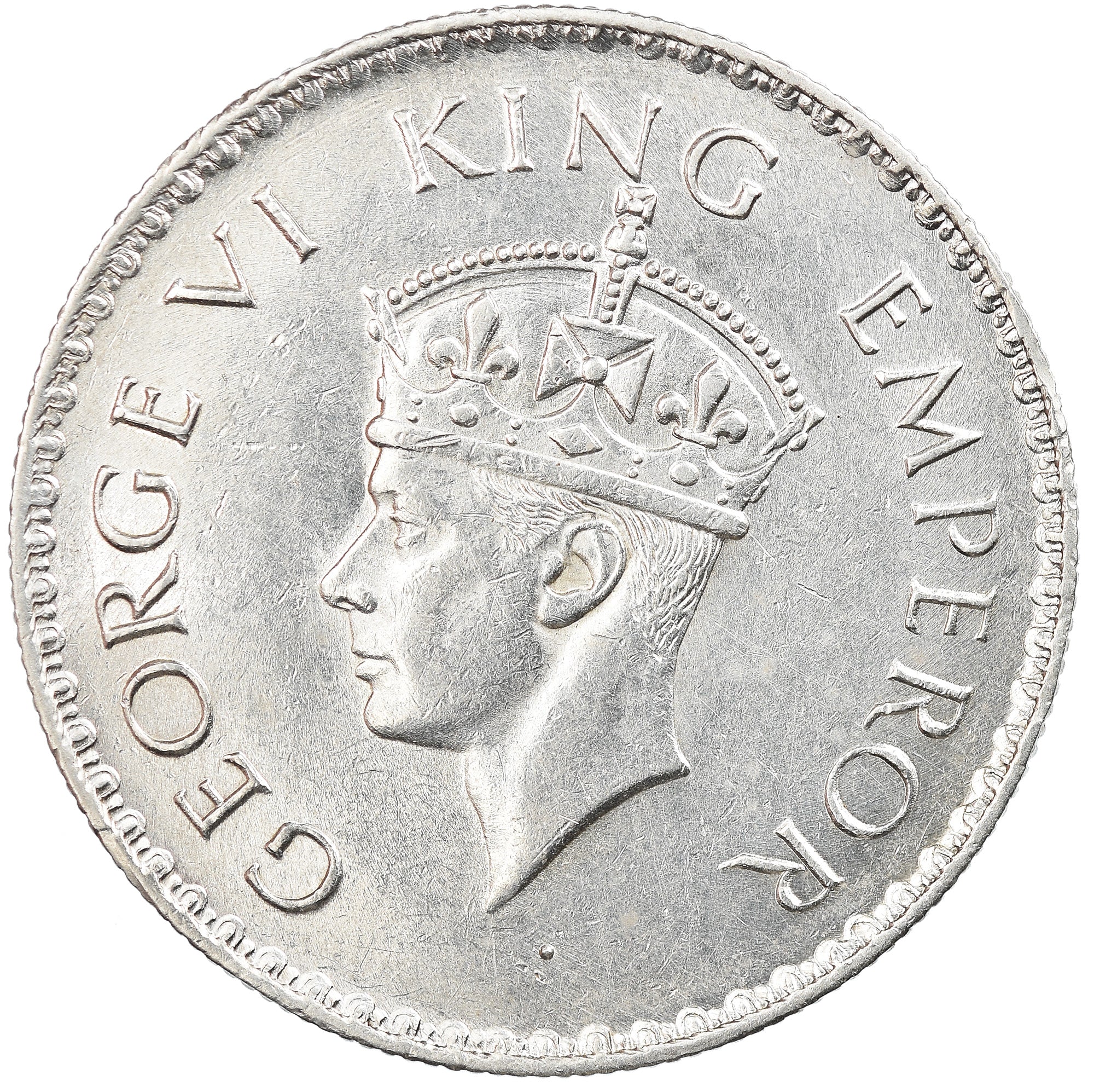 Coin, INDIA-BRITISH, George VI, Rupee, 1938, MS(63), Silver, KM:555