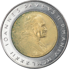 Coin, VATICAN CITY, John Paul II, 500 Lire, 1982, Roma, MS(64), Bi-Metallic