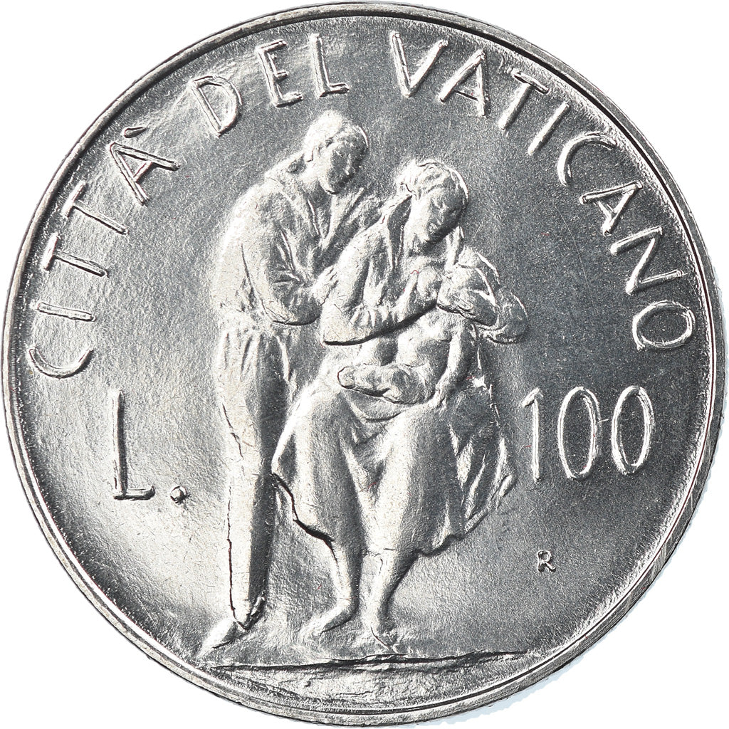 Coin, VATICAN CITY, John Paul II, 100 Lire, 1982, Roma, MS(65-70), Stainless