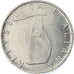 Coin, Italy, 5 Lire, 1989, Rome, MS(65-70), Aluminum, KM:92