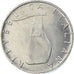Moeda, Itália, 5 Lire, 1989, Rome, MS(65-70), Alumínio, KM:92