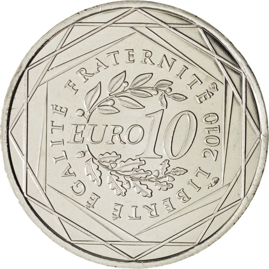 Coin, France, 10 Euro, 2010, MS(63), Silver, KM:1645