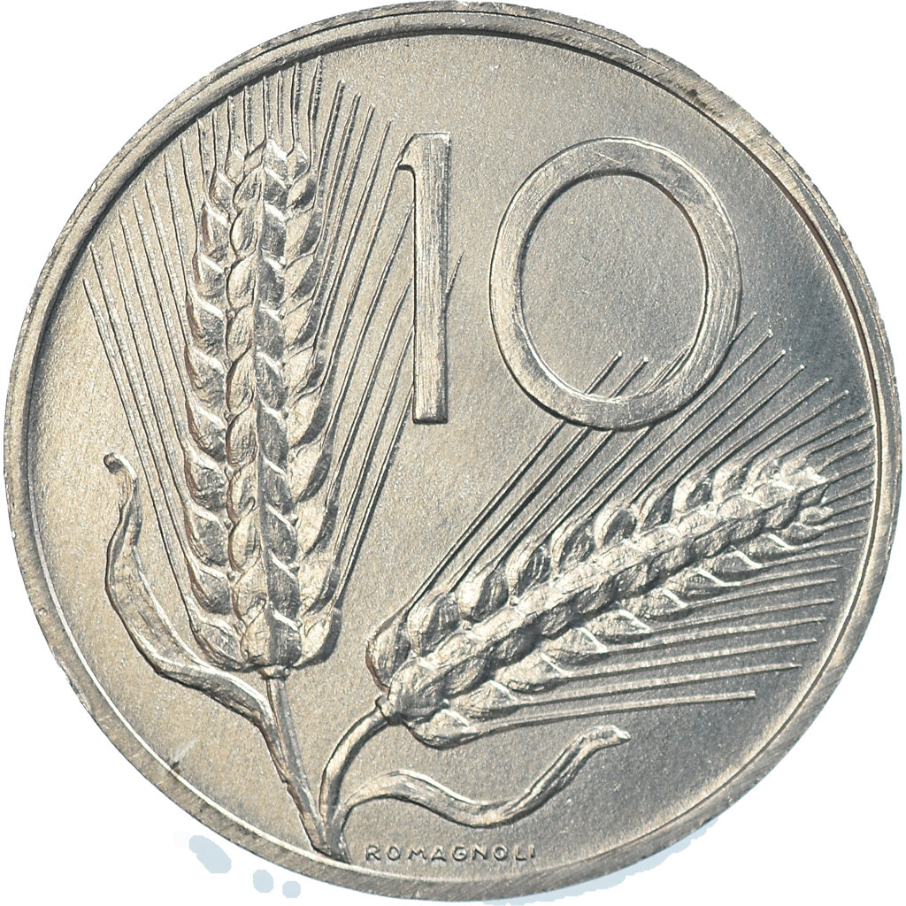 Moneta, Włochy, 10 Lire, 1989, Rome, MS(65-70), Aluminium, KM:93