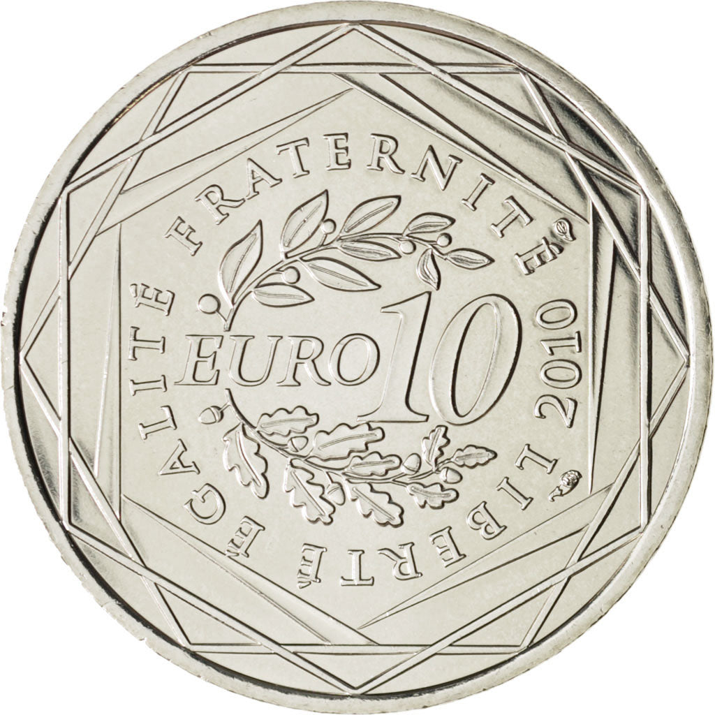 Coin, France, 10 Euro, 2010, MS(63), Silver, KM:1670