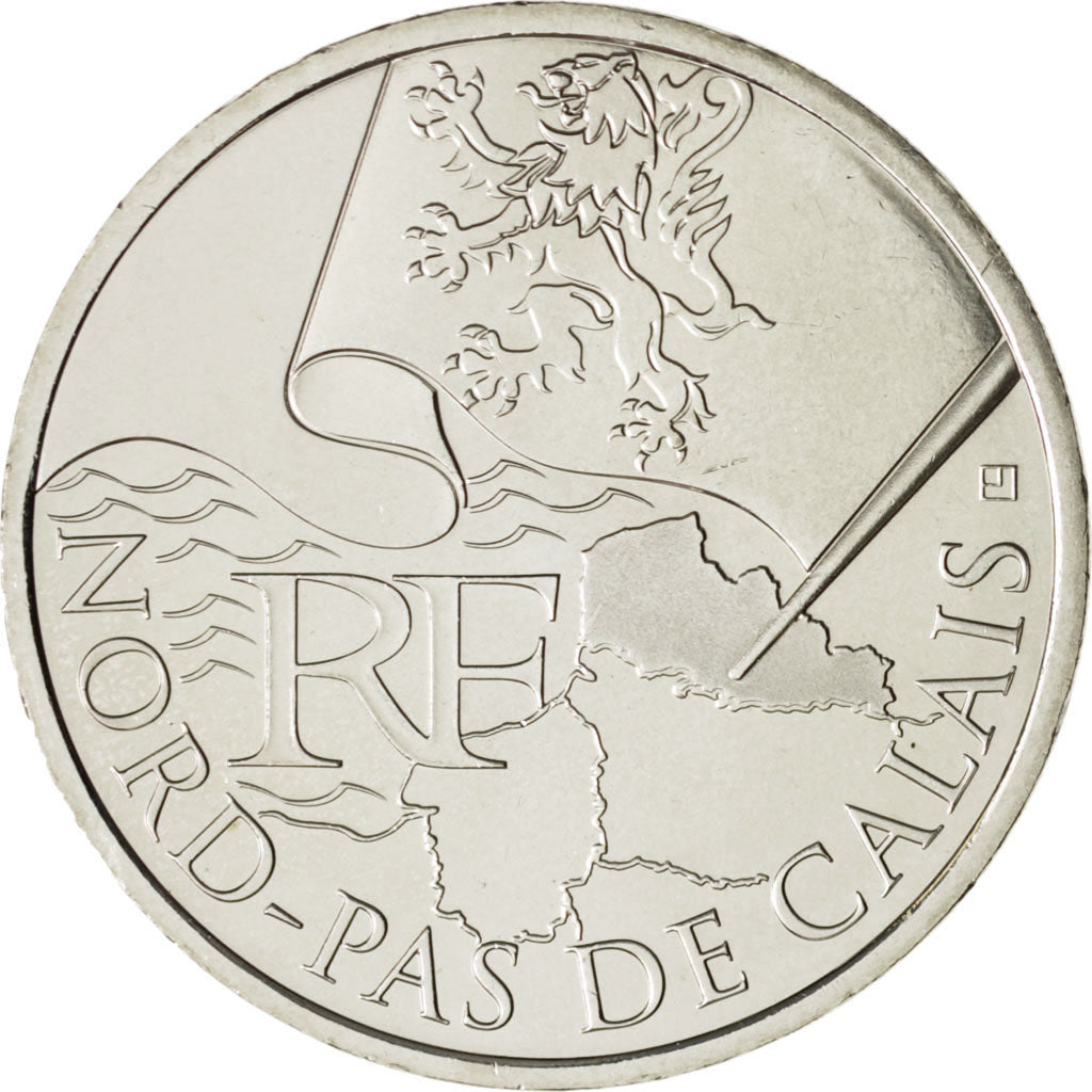 France, Monnaie de Paris, 10 Euro Nord-Pas-de-Calais 2010, KM 1664