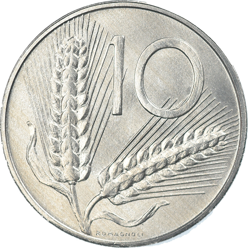 Munten, Italië, 10 Lire, 1991, Rome, FDC, Aluminium, KM:93