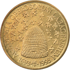 Coin, Slovenia, 5 Tolarjev, 1993, MS(65-70), Nickel-brass, KM:12