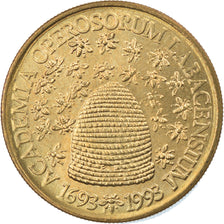 Coin, Slovenia, 5 Tolarjev, 1993, MS(65-70), Nickel-brass, KM:12