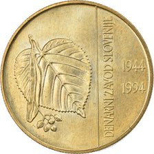 Moneta, Słowenia, 5 Tolarjev, 1994, MS(65-70), Mosiądz niklowy, KM:15