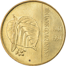 Coin, Slovenia, 5 Tolarjev, 1994, MS(65-70), Nickel-brass, KM:15