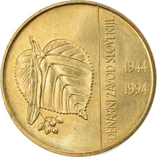 Coin, Slovenia, 5 Tolarjev, 1994, MS(65-70), Nickel-brass, KM:15