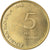 Moneta, Słowenia, 5 Tolarjev, 1995, MS(65-70), Mosiądz niklowy, KM:22