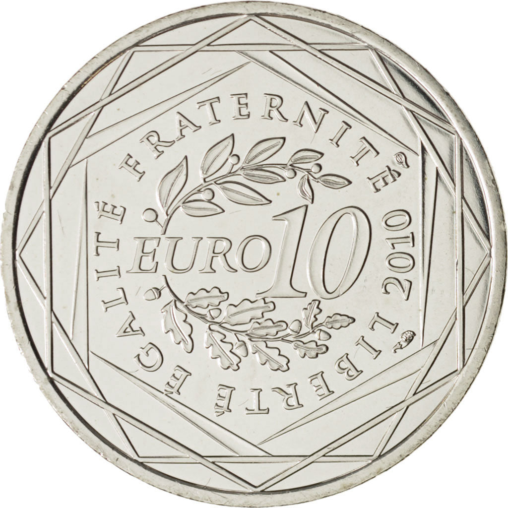 Coin, France, 10 Euro, 2010, MS(63), Silver, KM:1654