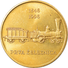 Coin, Slovenia, 5 Tolarjev, 1996, MS(64), Nickel-brass, KM:29