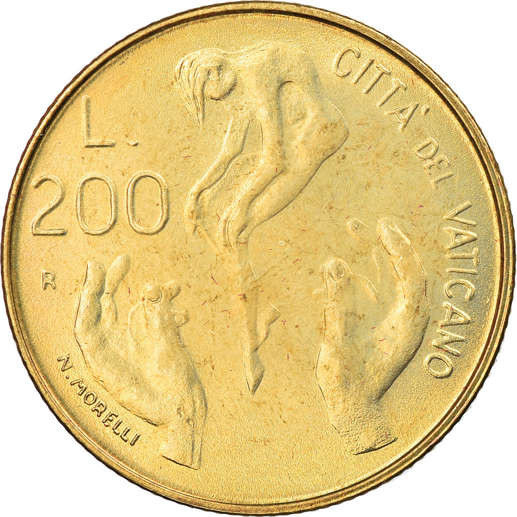 Coin, VATICAN CITY, John Paul II, 200 Lire, 1983, Roma, MS(65-70)