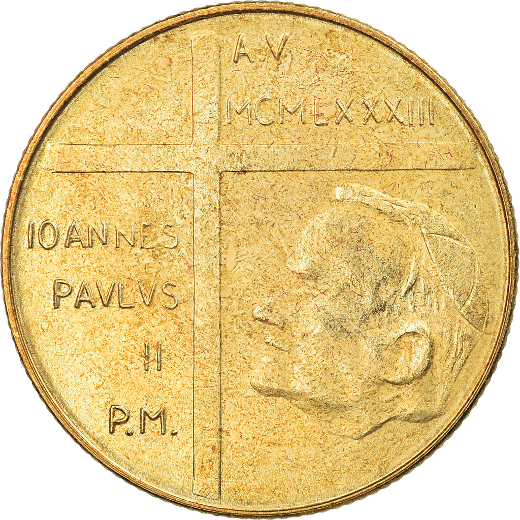 Moneda, CIUDAD DEL VATICANO, John Paul II, 200 Lire, 1983, Roma, SC+, Aluminio -