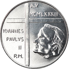 Coin, VATICAN CITY, John Paul II, 100 Lire, 1983, Roma, MS(64), Stainless Steel