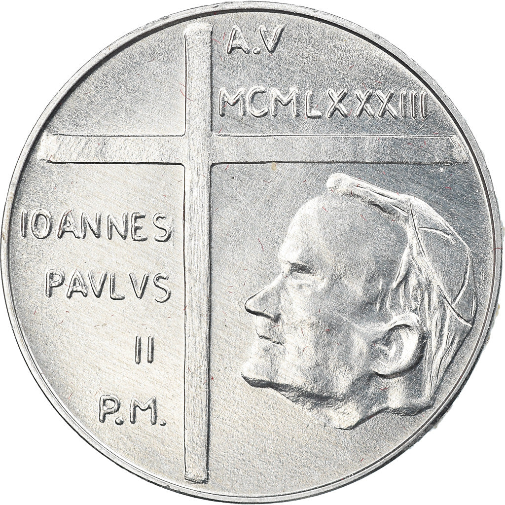 Monnaie, Cité du Vatican, John Paul II, 10 Lire, 1983, Rome, SPL+, Aluminium