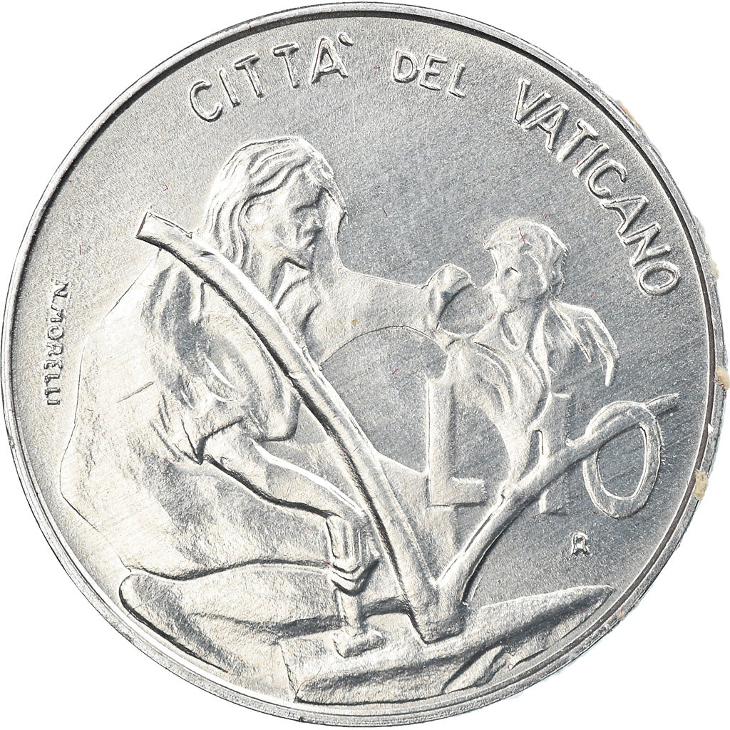 Monnaie, Cité du Vatican, John Paul II, 10 Lire, 1983, Rome, SPL+, Aluminium
