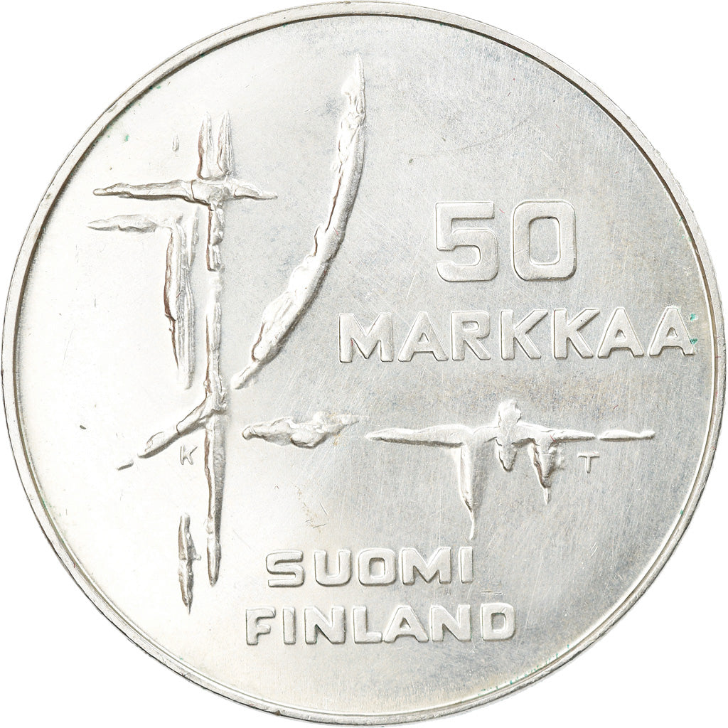 Coin, Finland, 50 Markkaa, 1982, MS(63), Silver, KM:60