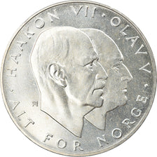Coin, Norway, Olav V, 25 Kroner, 1970, MS(63), Silver, KM:414