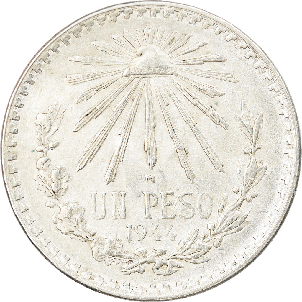 Coin, Mexico, Peso, 1944, Mexico City, MS(63), Silver, KM:455