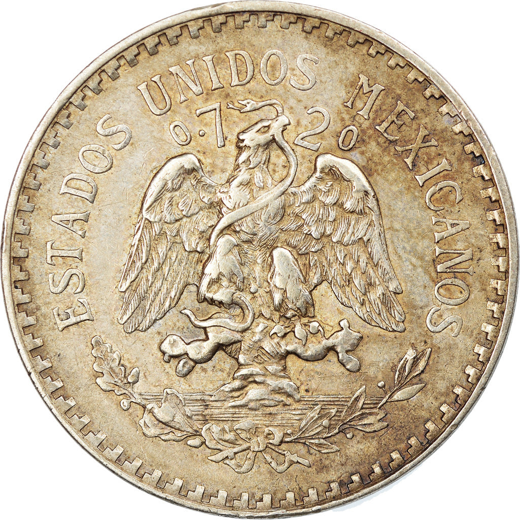 Coin, Mexico, Peso, 1932, Mexico City, EF(40-45), Silver, KM:455