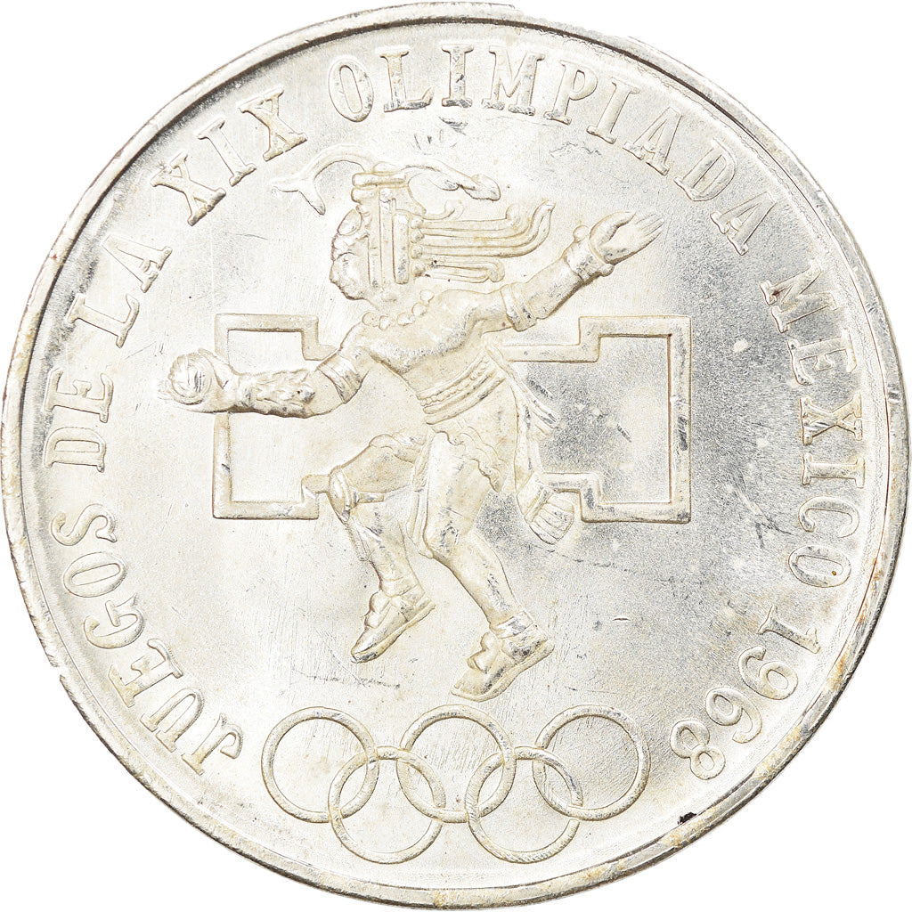 Moneda, México, 25 Pesos, 1968, Mexico City, EBC+, Plata, KM:479.1