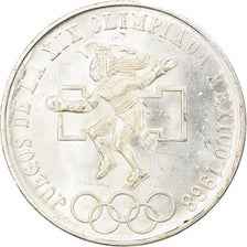 Coin, Mexico, 25 Pesos, 1968, Mexico City, MS(60-62), Silver, KM:479.1