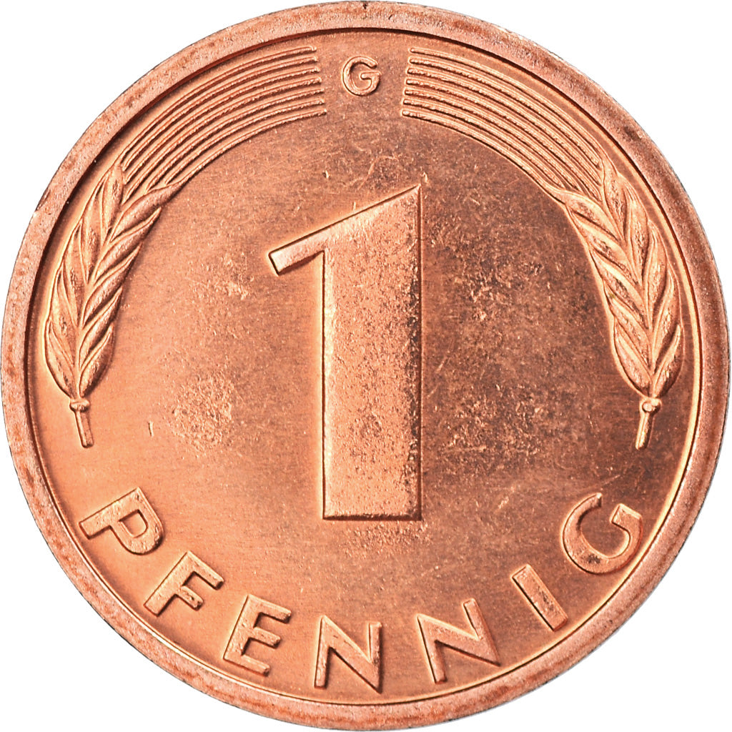 Coin, GERMANY - FEDERAL REPUBLIC, Pfennig, 2001, Karlsruhe, MS(65-70), Copper