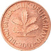 Coin, GERMANY - FEDERAL REPUBLIC, Pfennig, 2001, Stuttgart, MS(65-70), Copper