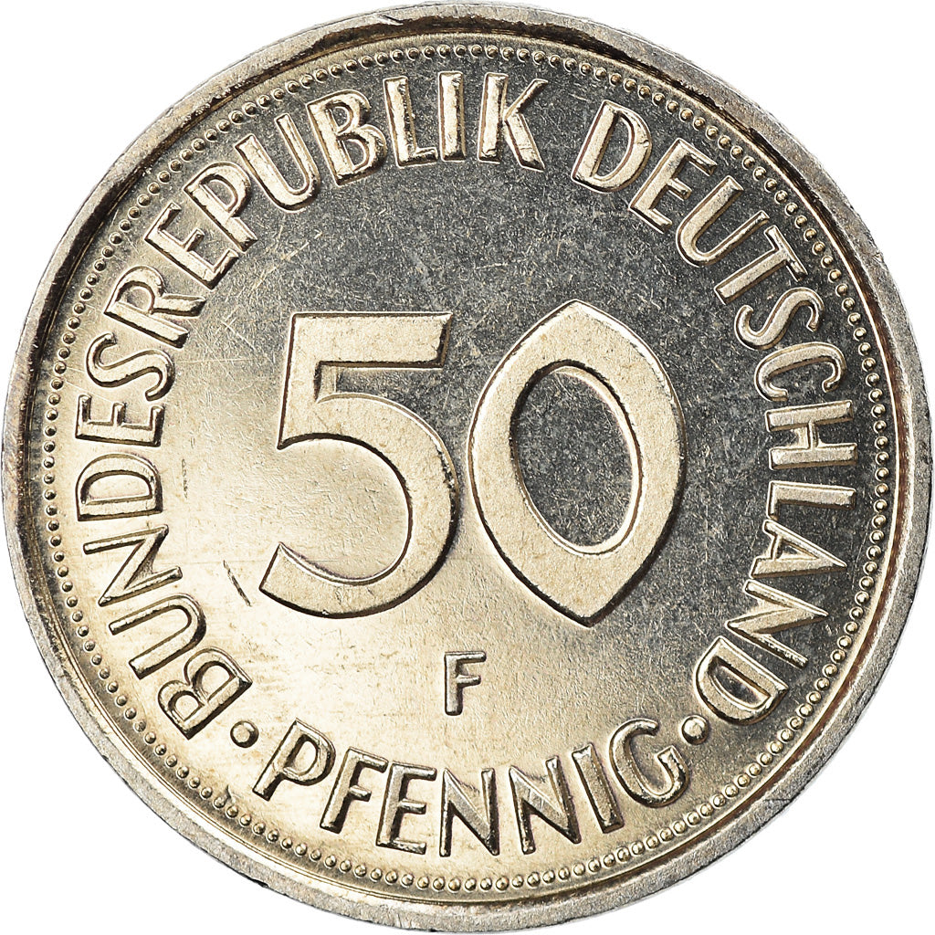Coin, GERMANY - FEDERAL REPUBLIC, 50 Pfennig, 2001, Stuttgart, MS(65-70)