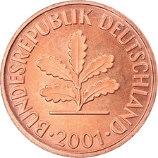 Coin, GERMANY - FEDERAL REPUBLIC, 2 Pfennig, 2001, Karlsruhe, MS(65-70), Copper