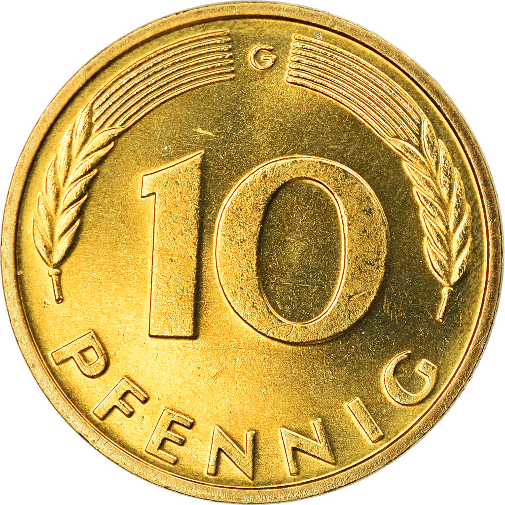 Monnaie, République fédérale allemande, 10 Pfennig, 2001, Karlsruhe, FDC