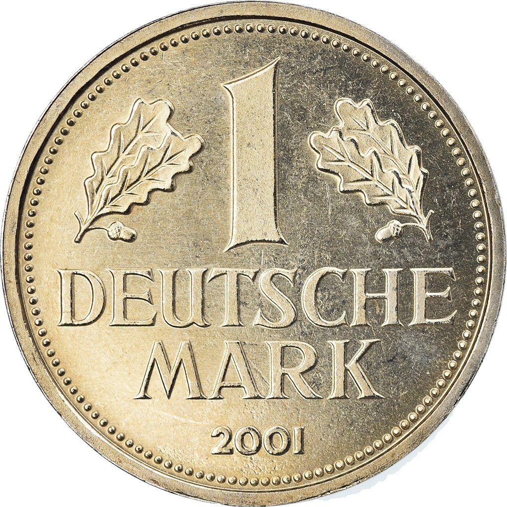 Coin, GERMANY - FEDERAL REPUBLIC, Mark, 2001, Karlsruhe, MS(65-70)