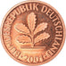Coin, GERMANY - FEDERAL REPUBLIC, Pfennig, 2001, Munich, MS(65-70), Copper
