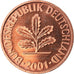 Coin, GERMANY - FEDERAL REPUBLIC, 2 Pfennig, 2001, Munich, MS(65-70), Copper