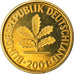 Coin, GERMANY - FEDERAL REPUBLIC, 5 Pfennig, 2001, Munich, MS(65-70), Brass Clad