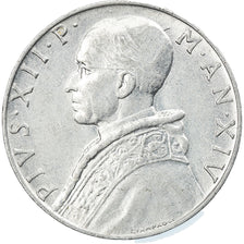 Moeda, CIDADE DO VATICANO, Pius XII, 10 Lire, 1952, Roma, MS(60-62), Alumínio