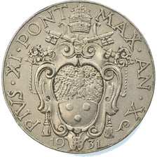Coin, VATICAN CITY, Pius XI, 2 Lire, 1931, Roma, EF(40-45), Nickel, KM:6