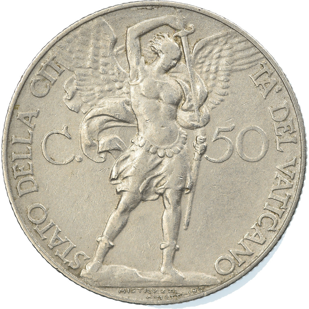 Monnaie, Cité du Vatican, Pius XI, 50 Centesimi, 1930, Roma, TTB, Nickel, KM:4