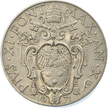 Coin, VATICAN CITY, Pius XI, 50 Centesimi, 1931, Roma, EF(40-45), Nickel, KM:4
