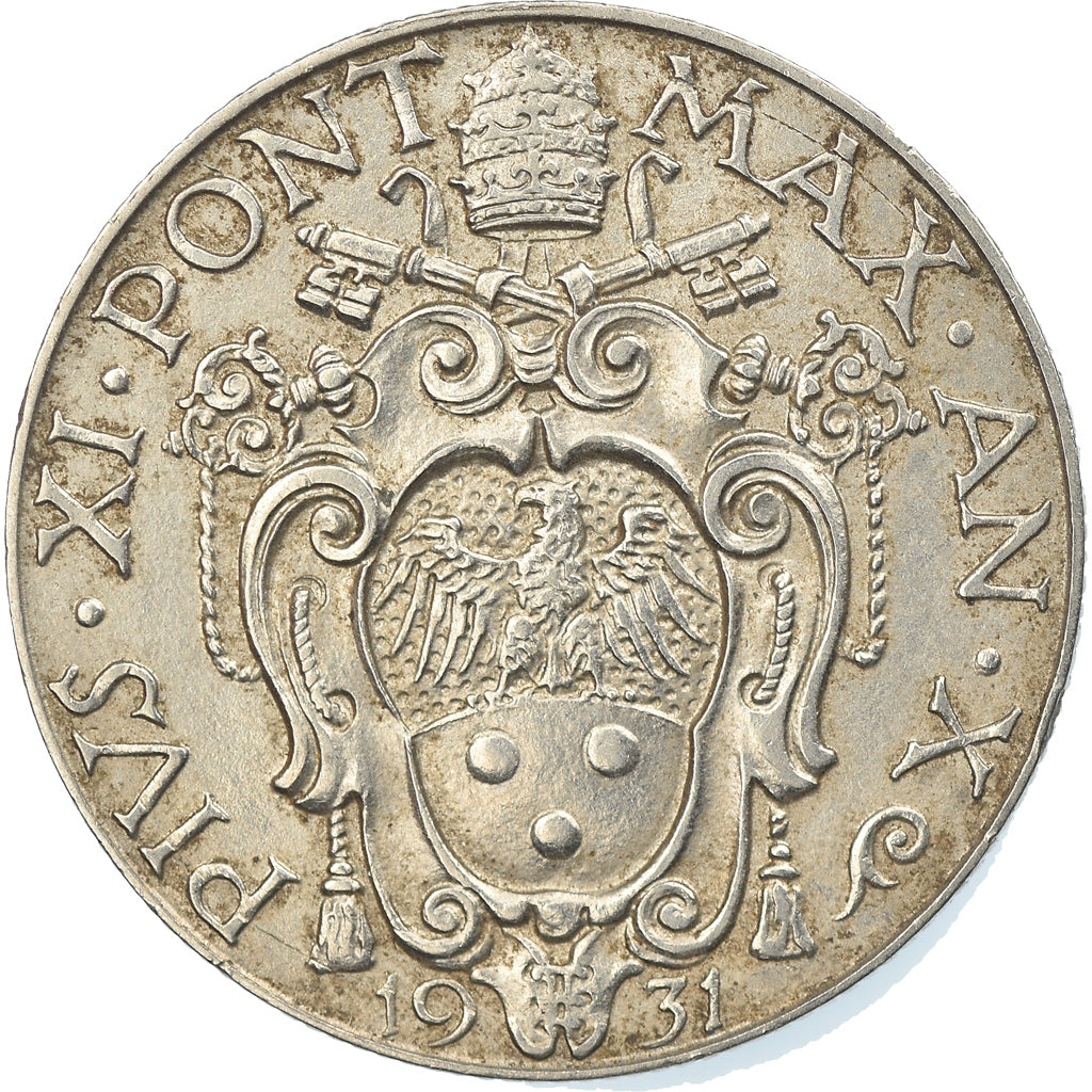 Moneta, CITTÀ DEL VATICANO, Pius XI, 50 Centesimi, 1931, Roma, SPL-, Nichel