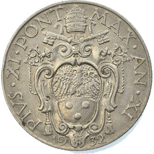 Coin, VATICAN CITY, Pius XI, 50 Centesimi, 1932, Roma, EF(40-45), Nickel, KM:4