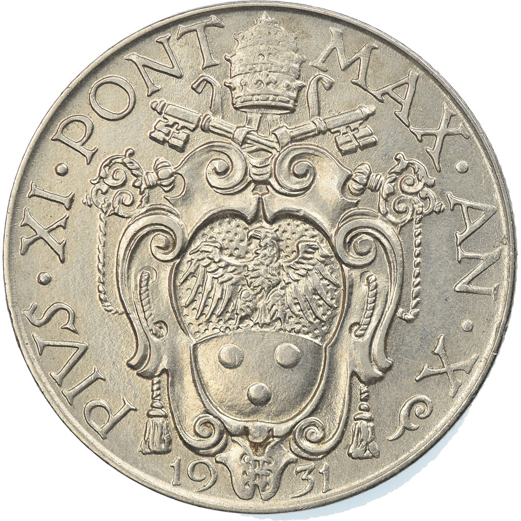 Monnaie, Cité du Vatican, Pius XI, Lira, 1931, Roma, SPL, Nickel, KM:5