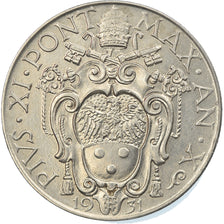 Monnaie, Cité du Vatican, Pius XI, Lira, 1931, Roma, SPL, Nickel, KM:5