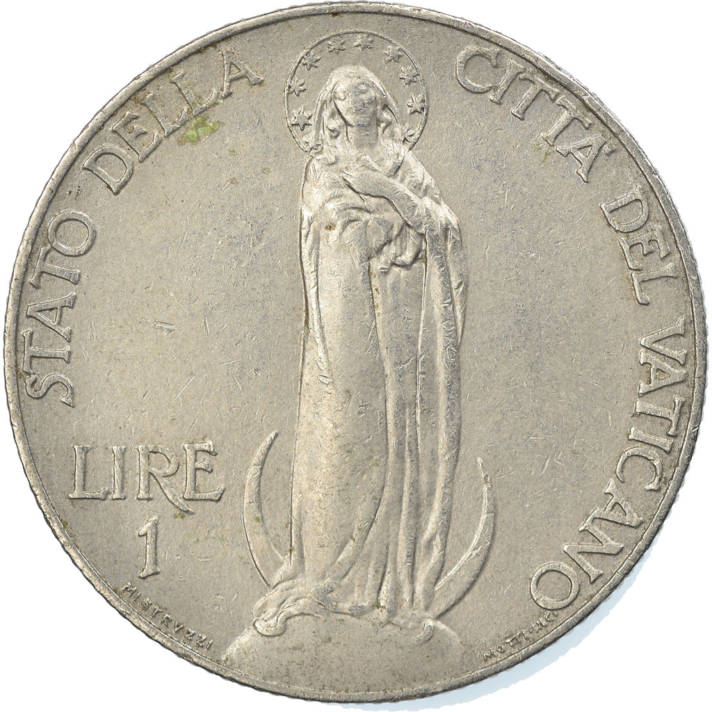 Coin, VATICAN CITY, Pius XI, Lira, 1930, Roma, EF(40-45), Nickel, KM:5
